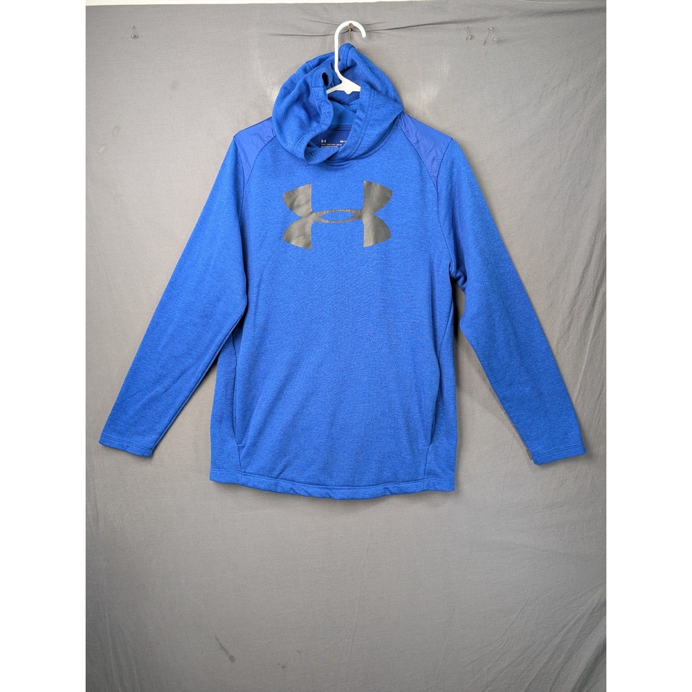 Under Armour Mens Blue Armour Fleece Hoodie 1350938-400 Medium